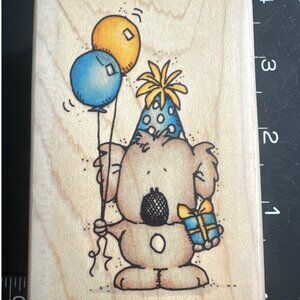 Party Koala Rubber Stamp By Whipper Snapper Designs Inc. Wood Mounted